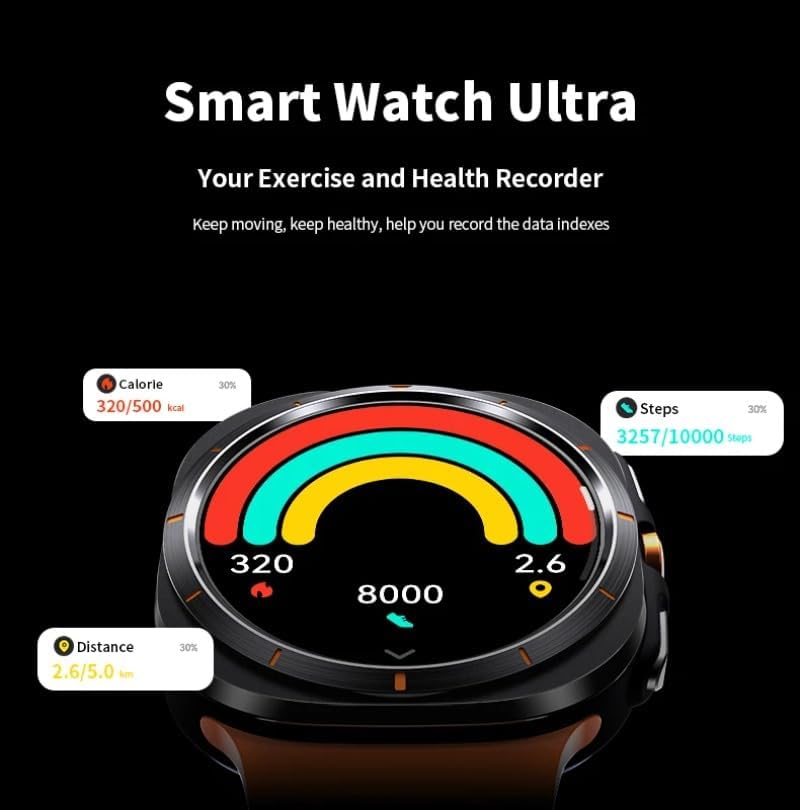 SmartWatch Z7 Ultra 47mm LTE Titanium Smart Watch GPS Arancione