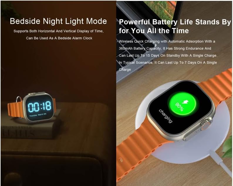 Z55 Ultra Smartwatch: Orologio Impermeabile con Schermo HD da 1.92 Pollici e Ricarica Magnetica