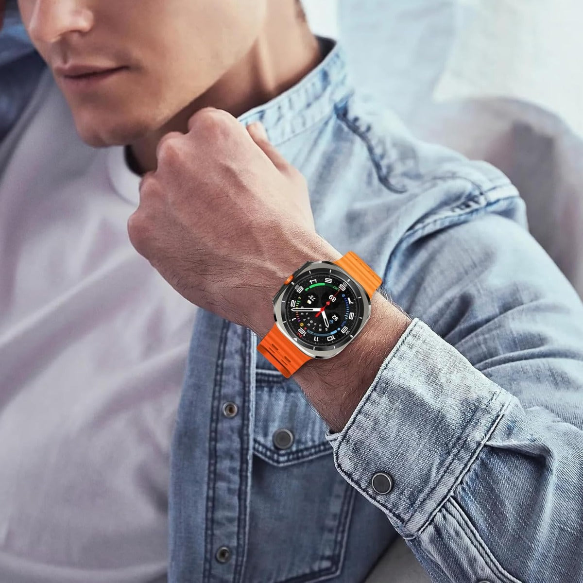 SmartWatch Z7 Ultra 47mm LTE Titanium Smart Watch GPS Arancione