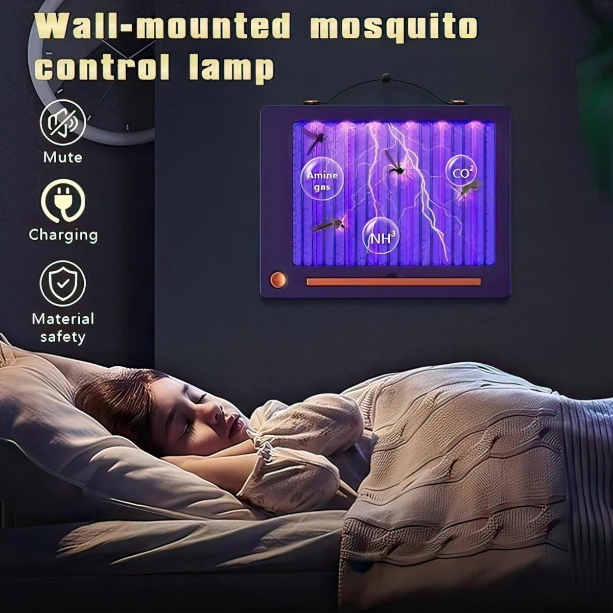 Zanzariera Elettrica a LED con Griglia ad Alta Tensione – Lampada Antizanzare UV per Interni ed Esterni, Silenziosa e Sicura