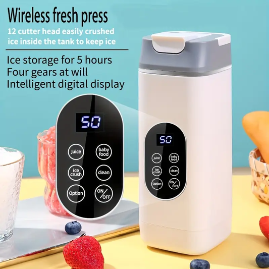 Frullatore Portatile Professionale da 420 ml con 12 Lame in Acciaio Inox