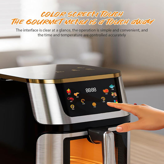 Friggitrice ad Aria Calda 10 Litri, 2800W – Mini Forno Elettrico Multifunzione