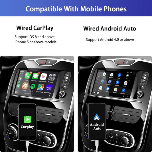 Adattatore CarPlay/Android Auto via Cavo per Autoradio Android